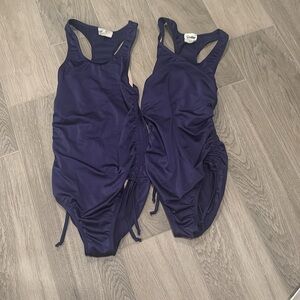 Random Hearts Girls Dark Blue One Piece Baithing Suits Size 12